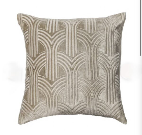 Art deco cushion champagne