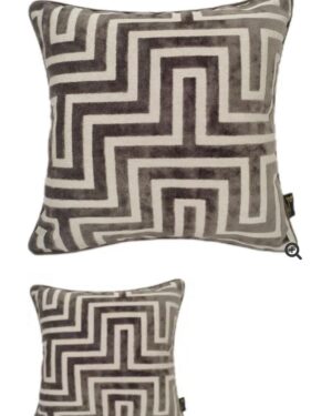 Maze cushion brown Large