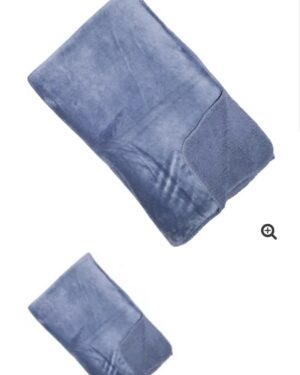 Cozy, reversible throw blue