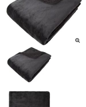 Cozy, reversible throw black